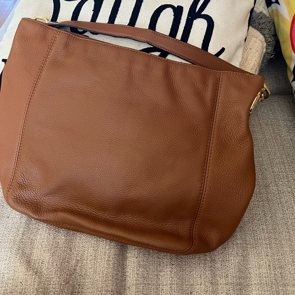 MICHAEL Michael Kors Tan Leather Shoulder Bag